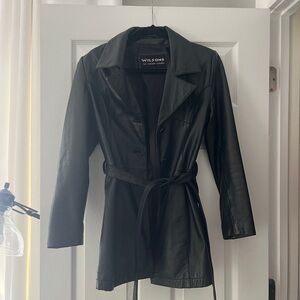 Wilson’s black leather jacket